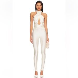 NWT Ronny Kobo Abreen Catsuit in Pearl